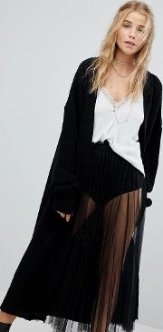 Oversized Cardigan In Chunky Knit