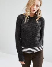 rolla's crop knit jumper