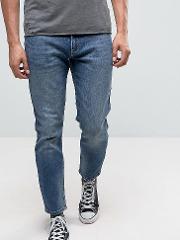 tommy tapered jeans blue worn