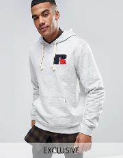 hoodie with chenille logo
