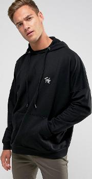oversized hoodie in black