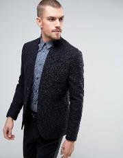 skinny knitted blazer