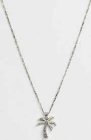 Palm Tree Neck Chain Sterling