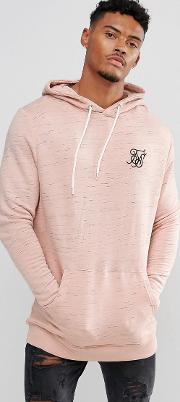 Hoodie In Pink With Fleck