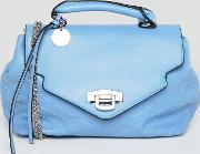chain detail blue bag