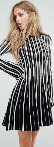 Stripe Knit Dress