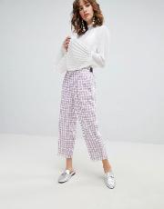 trousers in tweed houndstooth co ord