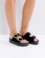 flatform slide sandal