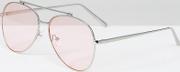 aviator sunglasses with blush lens