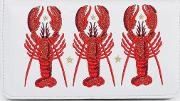 embroidered lobster zip around purse mu1
