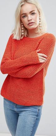 open knit jumper