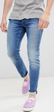 Stretch Slim Jean With Crinkle Effect