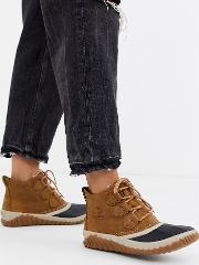 Out N About Plus Camel Waterproof Flat Ankle Boots