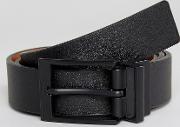 reversible buckle belt in black