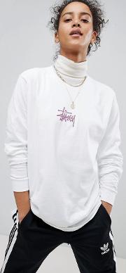 long sleeve top with logo