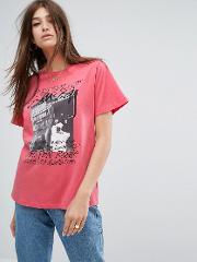 oversized t shirt with tribe of print