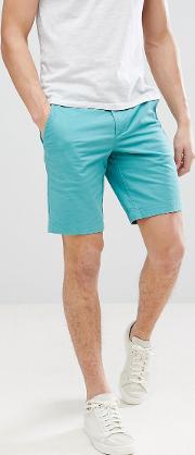 slim chino shorts  aqua