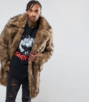 oversized faux fur jacket in heavyweight