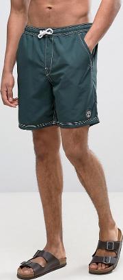 small logo swim shorts in green