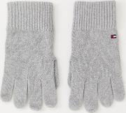 pima cotton cashmere gloves in grey