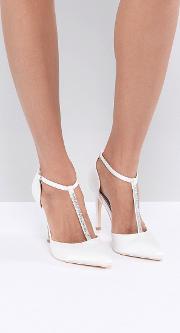 off white embellished  bar court shoes