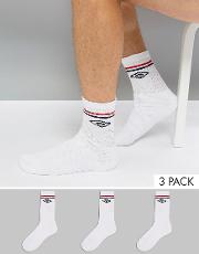 3pk Gym Crew Socks