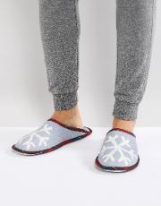 christmas snowflake slippers