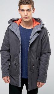 parka with quilted lining