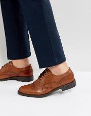 Salvatore Leather Brogue Derby Shoes