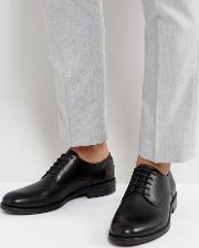 salvatore leather derby shoes