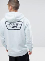 full patched hoodie with back print  blue va2wf7689