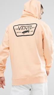 full patched hoodie with back print  orange va2wf7p1j