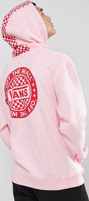 oversized hoodie with back print  pink exclusive to asos