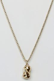 Fizz Pendant Necklace In Gold