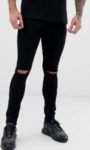 Super Skinny Jeans With Ripped Knees