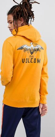 hoodie with pelican back print