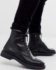 Wolf Lace Up Boots