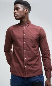 burgundy oxford shirt