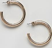 large thick hoop earring  gold