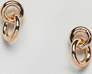 mini link hoop earrings