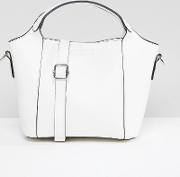 large tote bag in white