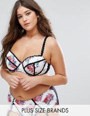 clothing floral bunch bra