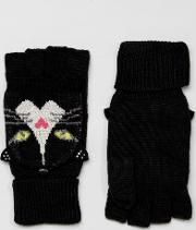 fingerless cat gloves