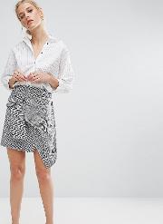 Asymmetric Mini Skirt