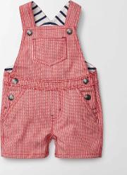 Dungaree Shorts Red Admiral Stripe  Boden