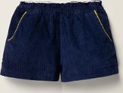 Chunky Cord Shorts Navy Girls