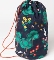 Drawstring Bag Navy Bunny Meadow Boys