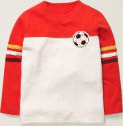 Football T Shirt Red Girls