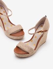 Lily Espadrille Wedges Ivory Women