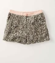 Sequin Shorts Gold Sequins Girls